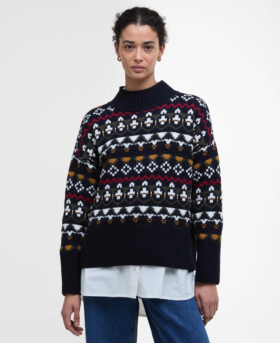 Larisa Fair Isle High-Neck Jumper