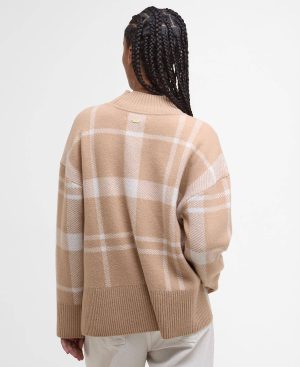 Harriet Tartan High-Neck Jumper