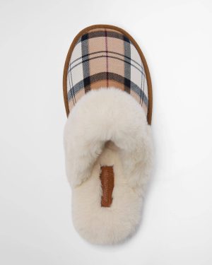Claudia Tartan Mule Slippers