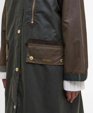 Evette Waxed Car Coat