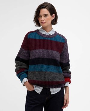 Paul Smith loves Barbour Multi Striped Crew Neck Jumper